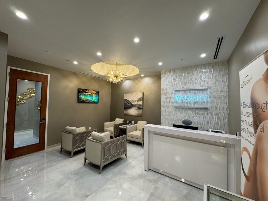 Trinity Med Spa Front Desk area.